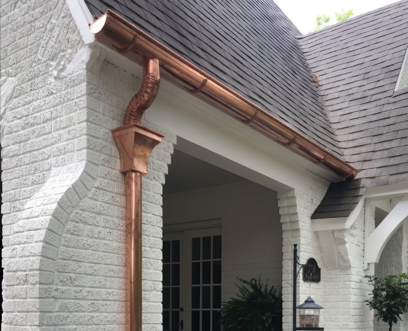 copper gutters